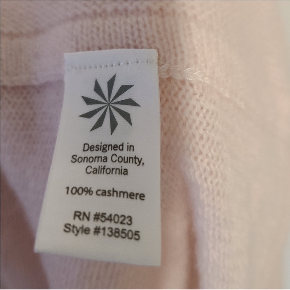 Athleta Cashmere Cozy Up Cardigan Size XS Petal Pink luxury capsule wardrobe - Picture 4 of 8